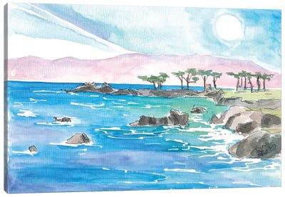 California Pacific Coastal Scene Near Monterey Canvas Art Print - Markus & Martina Bleichner