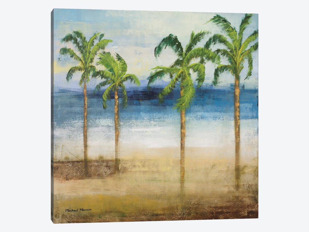 Ocean Palms I 1-piece Canvas Wall Art