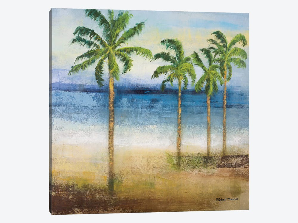 Ocean Palms II by Michael Marcon 1-piece Canvas Art Print