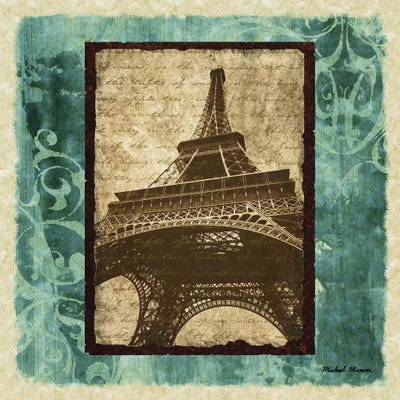 Parisian Trip II by Michael Marcon framed canvas print