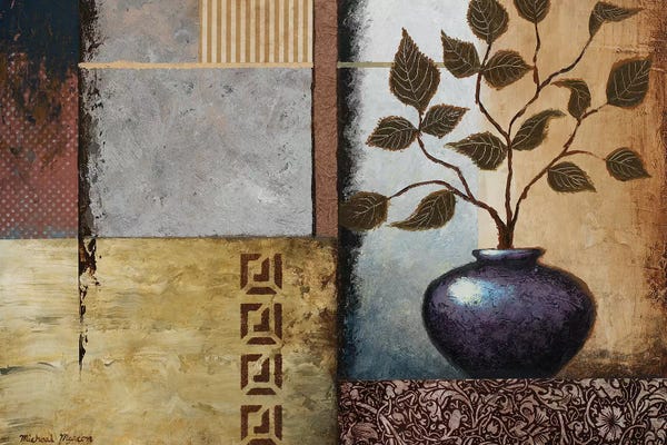 Pottery Still Life: Plum Vase by Michael Marcon