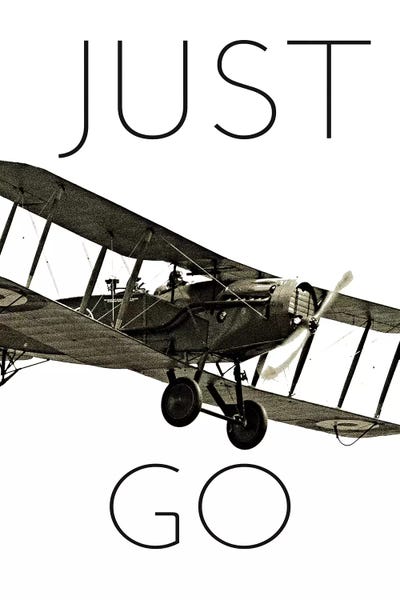 Kids Transportation Art: Vintage Airplanes I by Michael Marcon