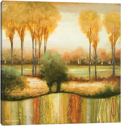 Early Morning Meadow I Canvas Art Print - Marsh & Swamp Art
