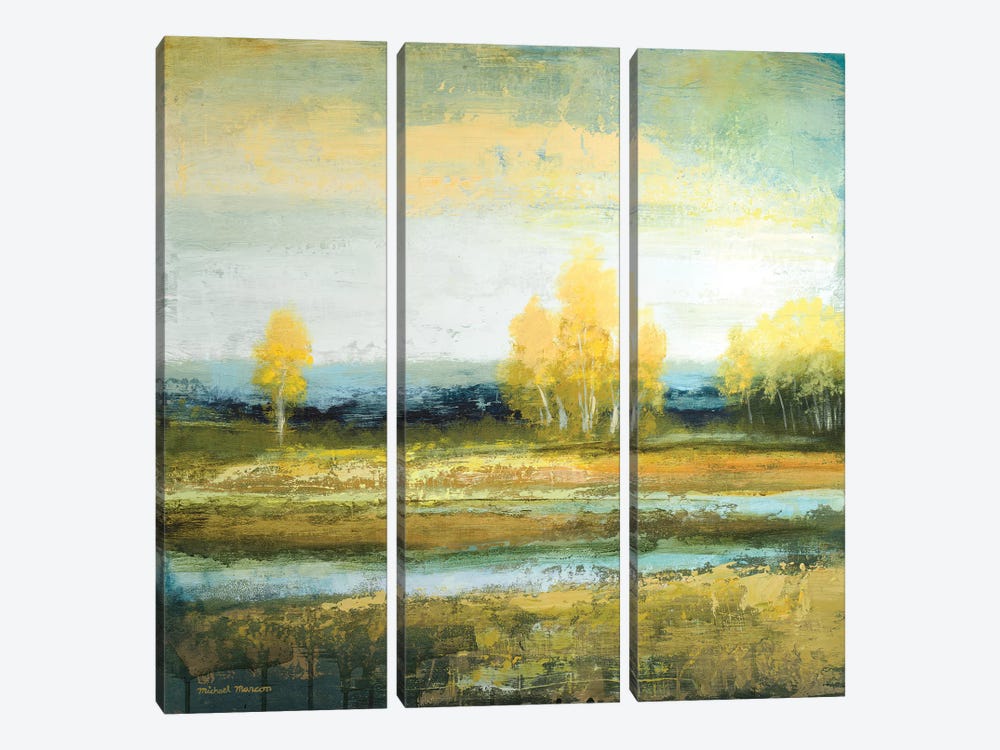 Marsh Lands I by Michael Marcon 3-piece Canvas Wall Art