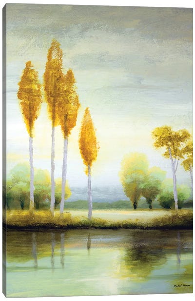 September Calm I Canvas Art Print - Marsh & Swamp Art