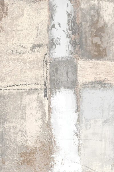 Minimalist Paintings: Neutral Autumn Deconstructing I by Michael Marcon