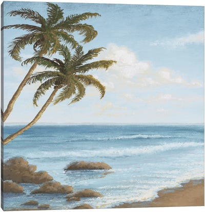 Atlantic I Canvas Art Print - Tropical Beach Art