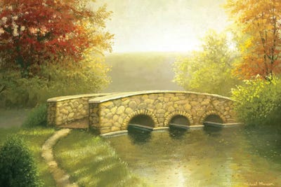 Autumn Bridge I by Michael Marcon canvas print