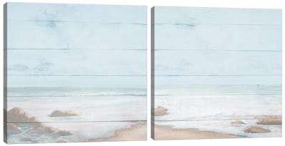 Atlantic Coast Diptych Canvas Art Print - Michael Marcon