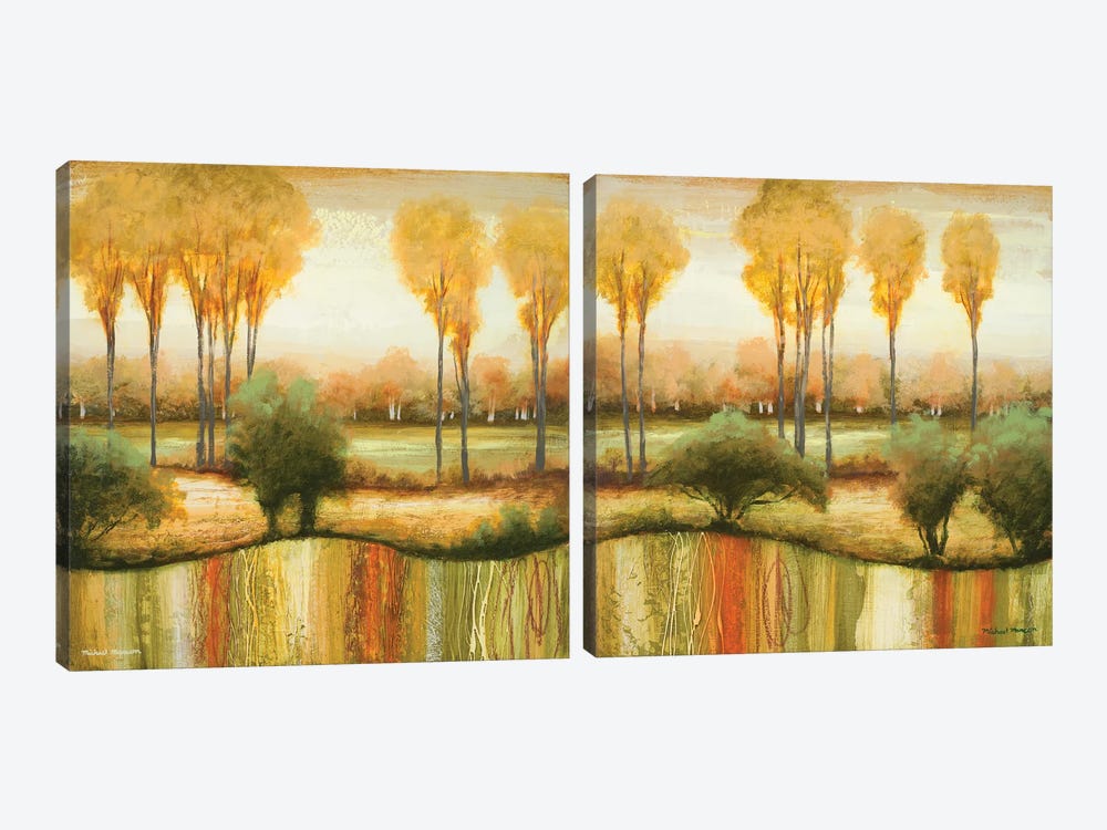 Early Morning Meadow Diptych by Michael Marcon 2-piece Canvas Art Print