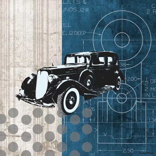 Automobile Blueprints: Classy Ride I by Michael Marcon