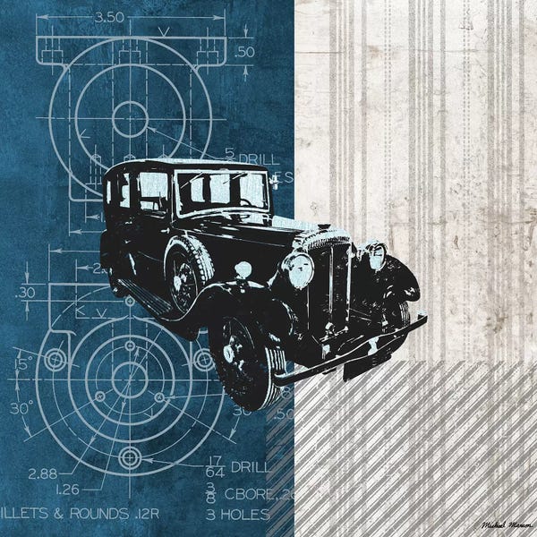 Automobile Blueprints: Classy Ride II by Michael Marcon