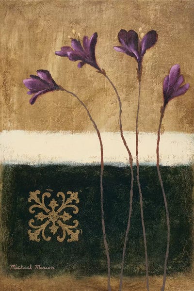 Color Field Blossom I by Michael Marcon framed canvas print