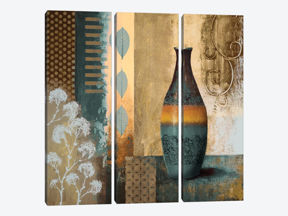 Earthly Pottery I by Michael Marcon 3-piece Canvas Art Print