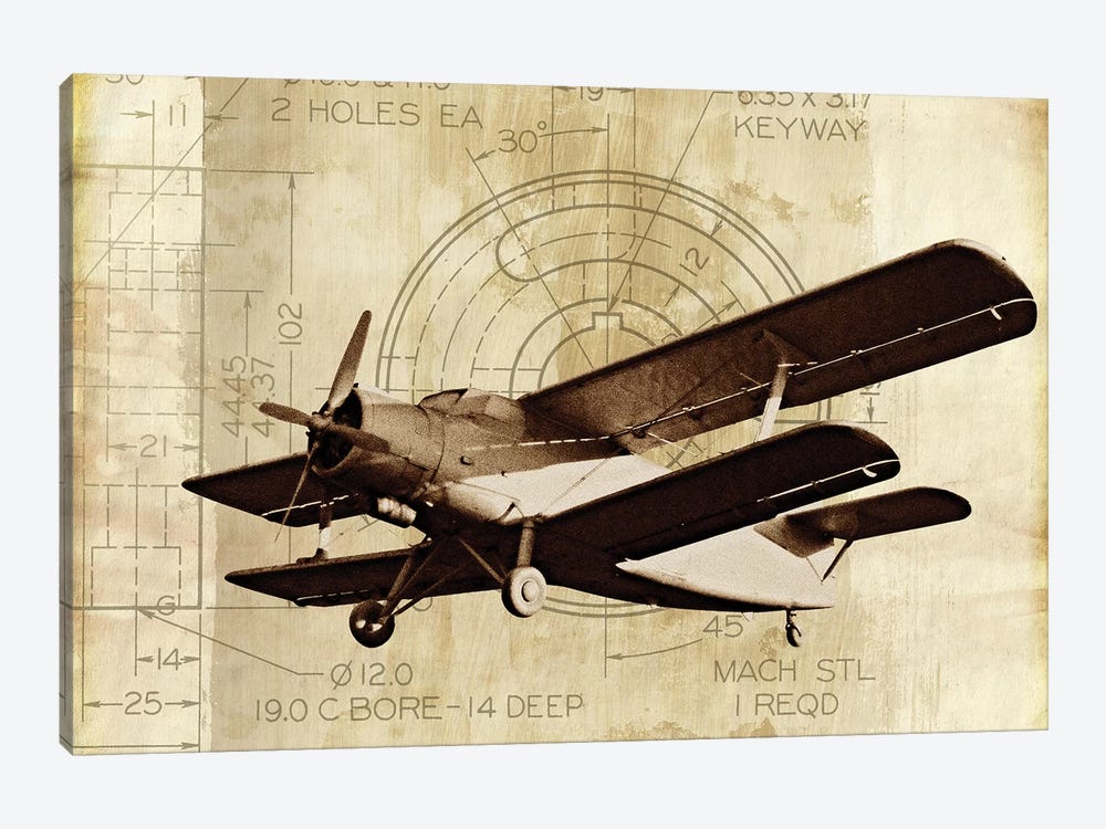 Flight Plans II by Michael Marcon 1-piece Canvas Art Print