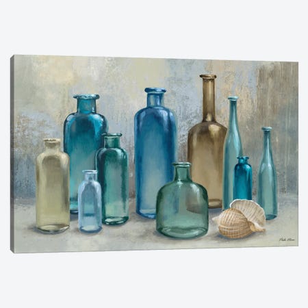 Glass Bottles Canvas Print #MMC65} by Michael Marcon Canvas Art Print