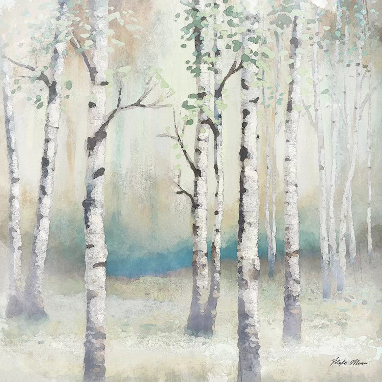 Watercolor December Birch II