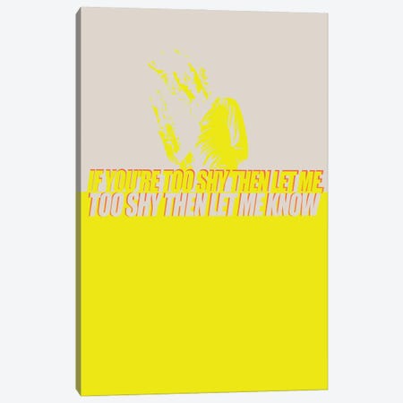 The 1975 - If You're Too Shy Let Me Know Canvas Print #MMD50} by JMA Media Canvas Art