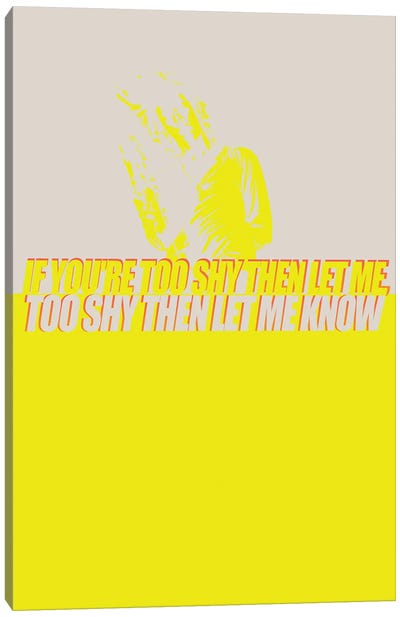 The 1975 - If You're Too Shy Let Me Know Canvas Art Print - JMA Media