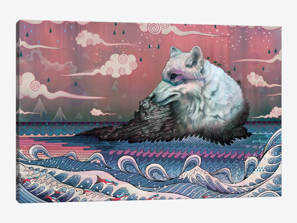 Lone Wolf by Mat Miller 1-piece Canvas Art Print