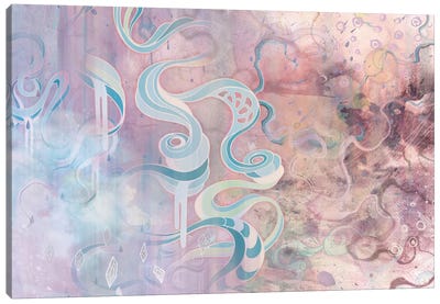 Maelstrom Canvas Art Print - Rose Quartz & Serenity