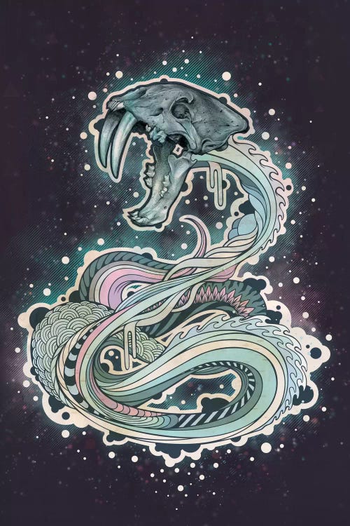 Saber-toothed Serpent by Mat Miller wall art