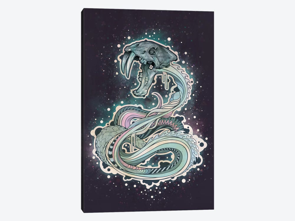 Saber-toothed Serpent by Mat Miller 1-piece Canvas Art Print
