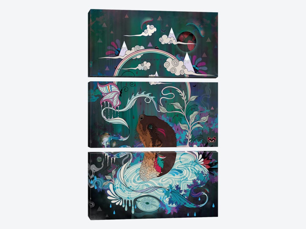 Delicate Distraction by Mat Miller 3-piece Canvas Print