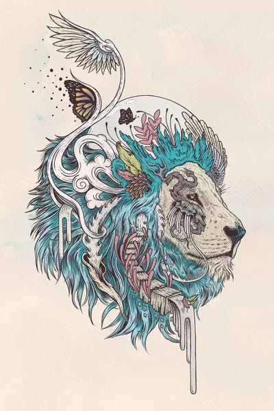 Lions: Unbound Autonomy Blue by Mat Miller