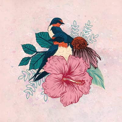 Barn Swallows by Mat Miller art print