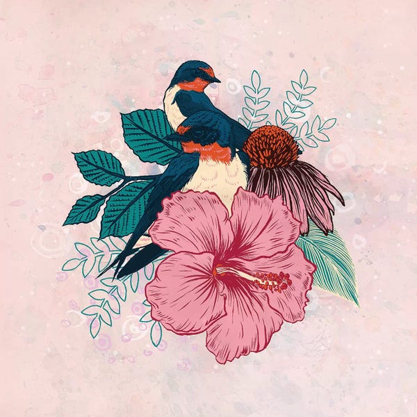 Hibiscuses: Barn Swallows by Mat Miller