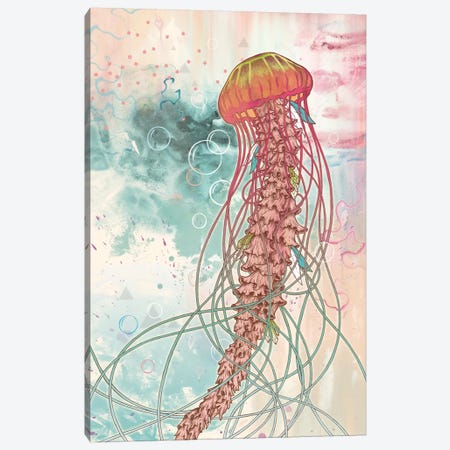Jellyfish Canvas Print #MMI33} by Mat Miller Art Print