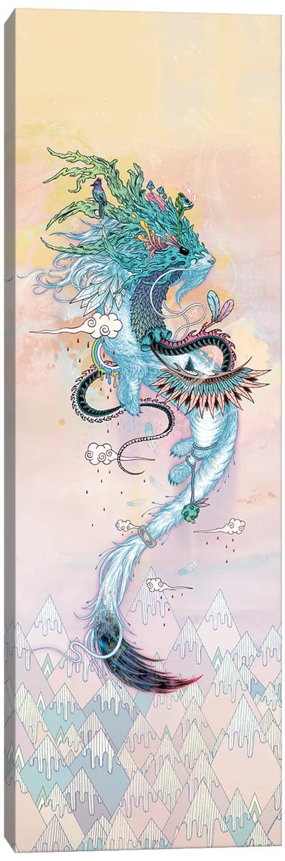 Journeying Spirit (Ermine) Canvas Art Print - Dragon Art