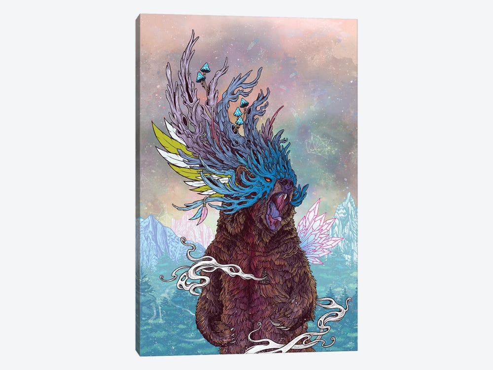 Journeying Spirit (Bear) by Mat Miller 1-piece Canvas Print