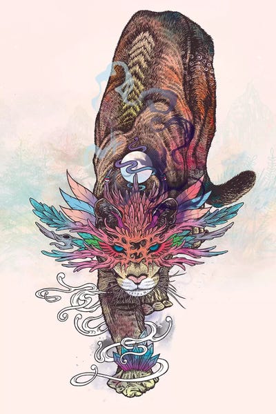 Lions: Journeying Spirit (Mountain Lion) by Mat Miller