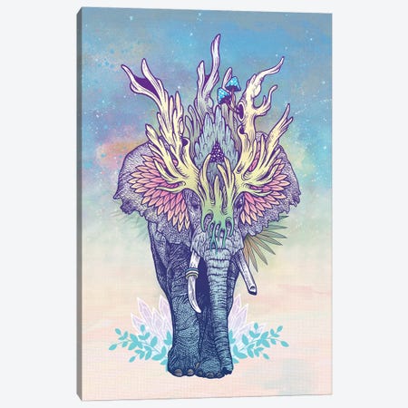 Spirit Elephant Canvas Print #MMI43} by Mat Miller Canvas Wall Art