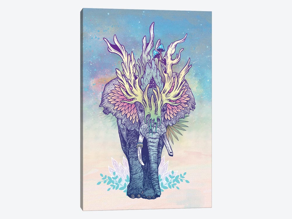 Spirit Elephant by Mat Miller 1-piece Canvas Print