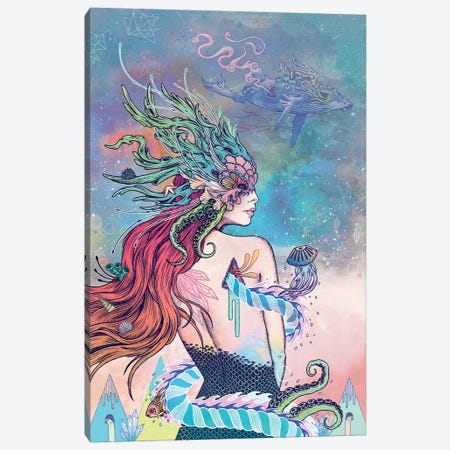 The Last Mermaid Canvas Print #MMI45} by Mat Miller Art Print