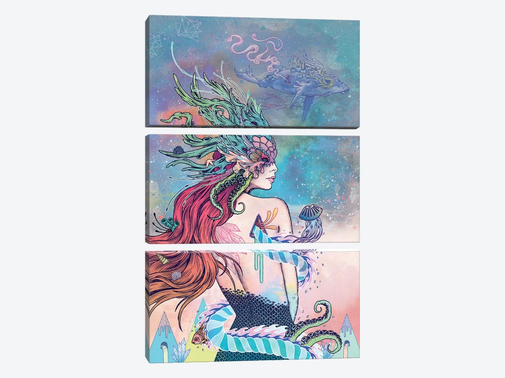 The Last Mermaid by Mat Miller 3-piece Art Print
