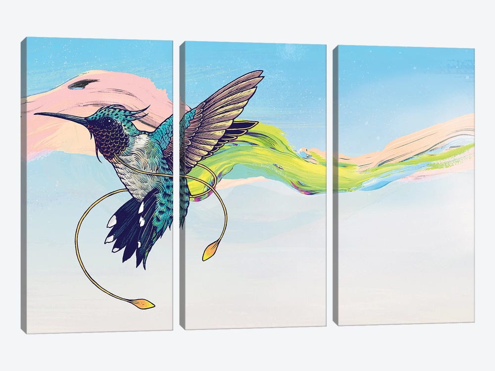 Hummingbird by Mat Miller 3-piece Art Print