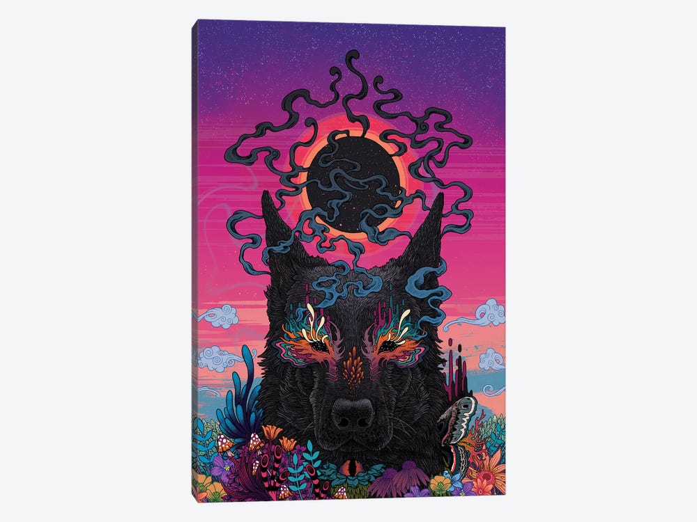 Black Eyed Dog by Mat Miller 1-piece Canvas Print