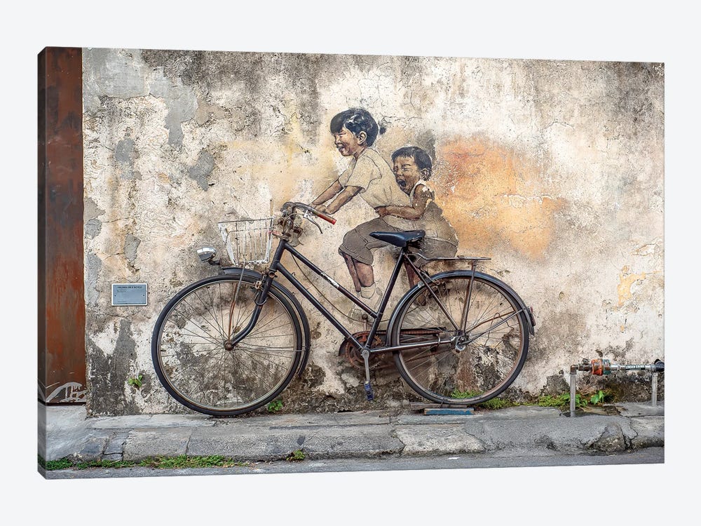 Bike Ride by Mark MacLaren Johnson 1-piece Canvas Art Print