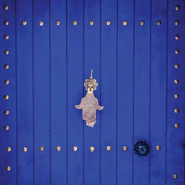 Moroccan Culture: Blue Hand by Mark MacLaren Johnson