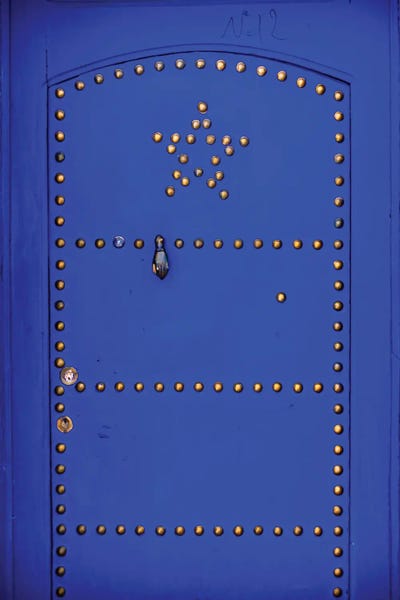 Moroccan Culture: Blue Star Door by Mark MacLaren Johnson
