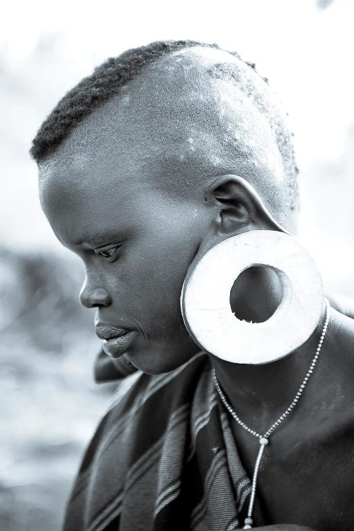 Mursi Ear Plate by Mark MacLaren Johnson wall art
