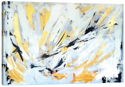 Flying With Angels Canvas Art Print - Abstract Expressionism Art