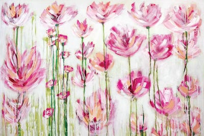 Peonies by Monika Mickute canvas print