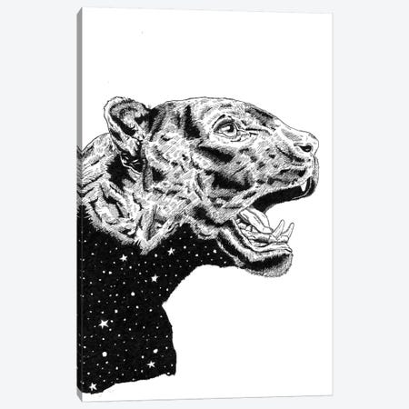 Panther Space Canvas Print #MML10} by Mister Merlinn Canvas Artwork