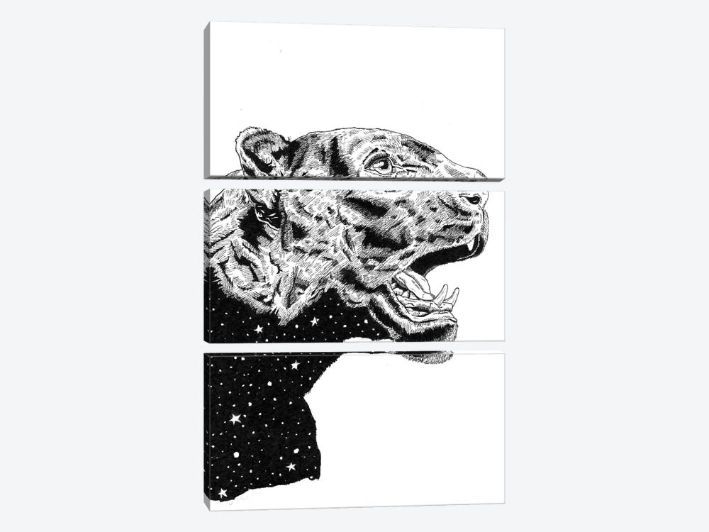 Panther Space by Mister Merlinn 3-piece Canvas Art Print