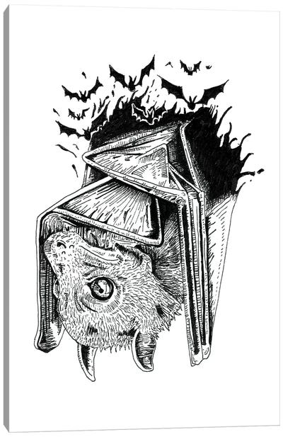Bat & Bats Canvas Art Print - Mister Merlinn